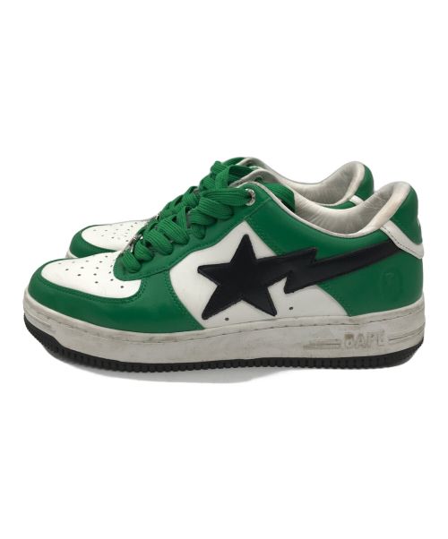 A BATHING APE（ア ベイシング エイプ）A BATHING APE (アベイシングエイプ) ローカットスニーカー　BAPE Men STA #3　0ZXSHM191303M グリーン サイズ:26の古着・服飾アイテム
