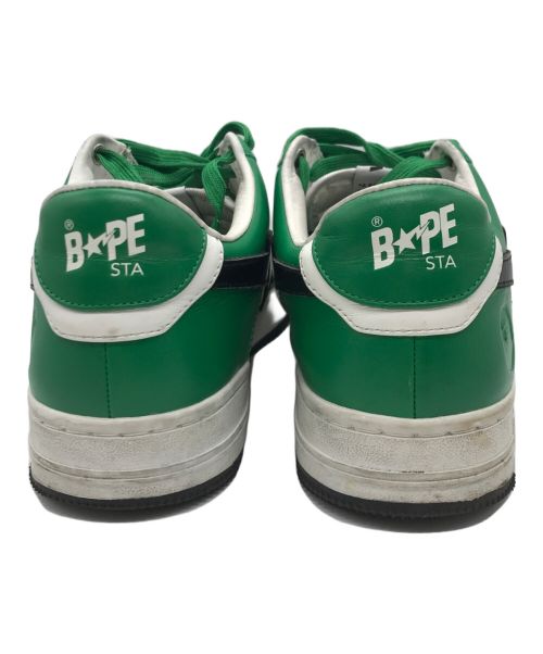 A BATHING APE（ア ベイシング エイプ）A BATHING APE (アベイシングエイプ) ローカットスニーカー　BAPE Men STA #3　0ZXSHM191303M グリーン サイズ:26の古着・服飾アイテム