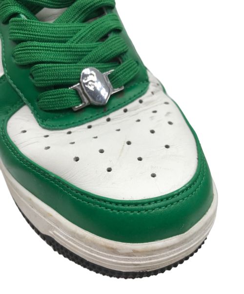 A BATHING APE（ア ベイシング エイプ）A BATHING APE (アベイシングエイプ) ローカットスニーカー　BAPE Men STA #3　0ZXSHM191303M グリーン サイズ:26の古着・服飾アイテム