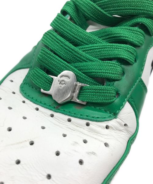 A BATHING APE（ア ベイシング エイプ）A BATHING APE (アベイシングエイプ) ローカットスニーカー　BAPE Men STA #3　0ZXSHM191303M グリーン サイズ:26の古着・服飾アイテム