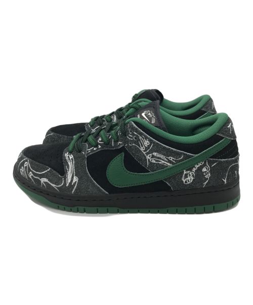 NIKE（ナイキ）NIKE (ナイキ) ローカットスニーカー　B Dunk Low There Skateboards　HF7743-001　シューレース ブラック×グリーン サイズ:27.5 未使用品の古着・服飾アイテム