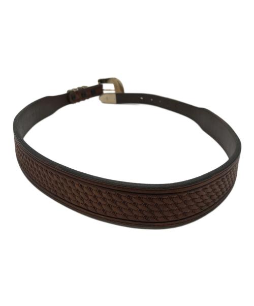 VOGT（ボグト）VOGT (ボグト) レザーベルト　041-142 ブラウン サイズ: 81cm (W32)の古着・服飾アイテム