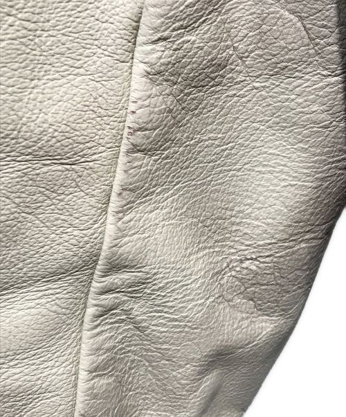 Golden Bear（ゴールデンベア）Golden Bear (ゴールデンベア) バーシティジャケット　 90s 革タグ レッド×ベージュ サイズ:Lの古着・服飾アイテム