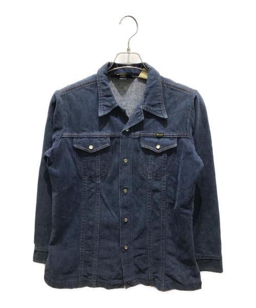 Wrangler（ラングラー）Wrangler (ラングラー) デニムシャツ　70s 三角タグ インディゴ サイズ:記載無しの為実寸参照の古着・服飾アイテム