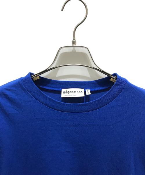 nagonstans（ナゴンスタンス）nagonstans (ナゴンスタンス) curvy long-sleeves t-shirt　470HA880-1530 ブルー サイズ:Mの古着・服飾アイテム