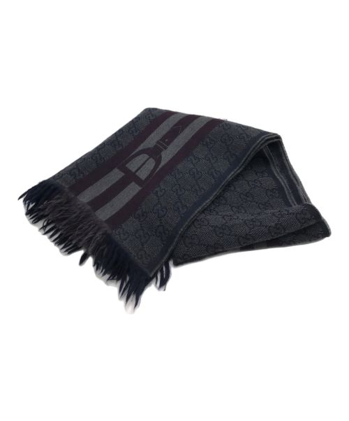 GUCCI（グッチ）GUCCI (グッチ) GGベルトデザインストール グレーの古着・服飾アイテム