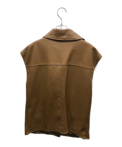 Jakke（ジャッキー）Jakke (ジャッキー) ライダースベスト　J2219 ブラウン サイズ:10 未使用品の古着・服飾アイテム