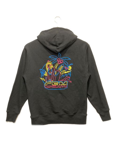 AIR TWOKYO（エアートウキョー）AIR TWOKYO (エアートウキョー) プリントパーカー ブラック サイズ:Lの古着・服飾アイテム