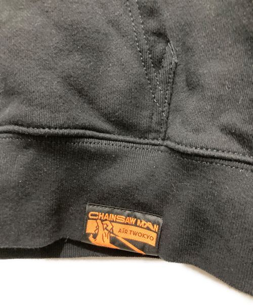 AIR TWOKYO（エアートウキョー）AIR TWOKYO (エアートウキョー) プリントパーカー ブラック サイズ:Lの古着・服飾アイテム