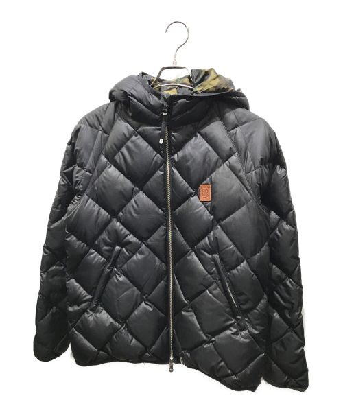A BATHING APE（ア ベイシング エイプ）A BATHING APE (アベイシングエイプ) リバーシブルダウンジャケット　1870-141-048 ブラック×カーキ サイズ:Lの古着・服飾アイテム