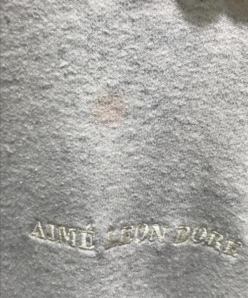 Aime Leon Dore（エメ レオン ドレ）Aime Leon Dore (エメ レオン ドレ) ロゴ刺繍パーカー グレー サイズ:Mの古着・服飾アイテム
