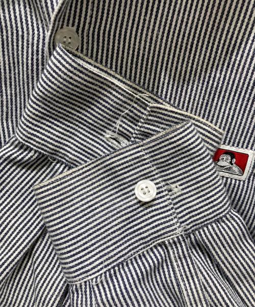 BEN DAVIS（ベンデイビス）BEN DAVIS (ベンデイビス) ヒッコリーシャツ ブラック×ホワイト サイズ:XLの古着・服飾アイテム