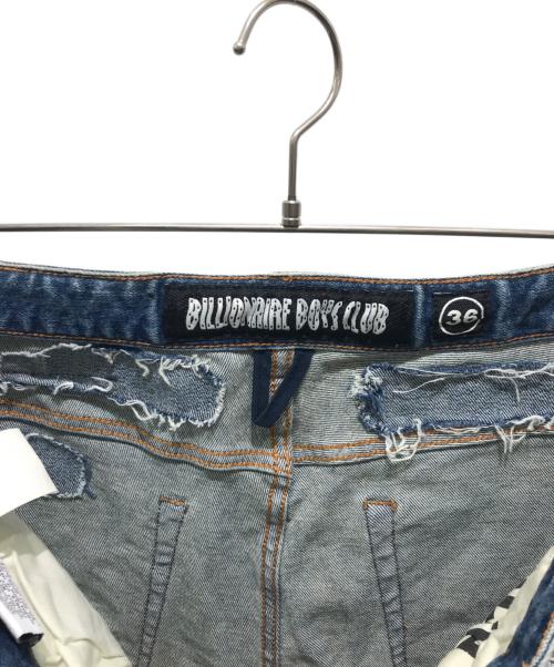 BILLIONAIRE BOYS CLUB（ビリオネアボーイズクラブ）BILLIONAIRE BOYS CLUB (ビリオネアボーイズクラブ) ロゴプリントデニムパンツ　811-6102 インディゴ サイズ:36の古着・服飾アイテム