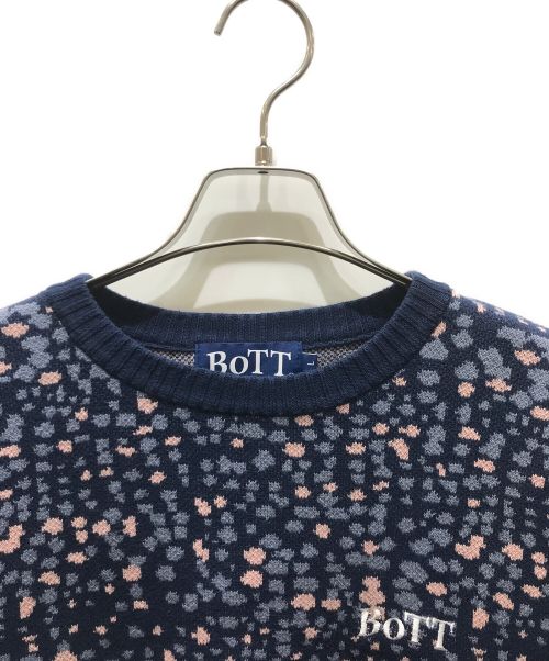 BoTT（ボット）BoTT (ボット) Paint Sweater ネイビー サイズ:Lの古着・服飾アイテム