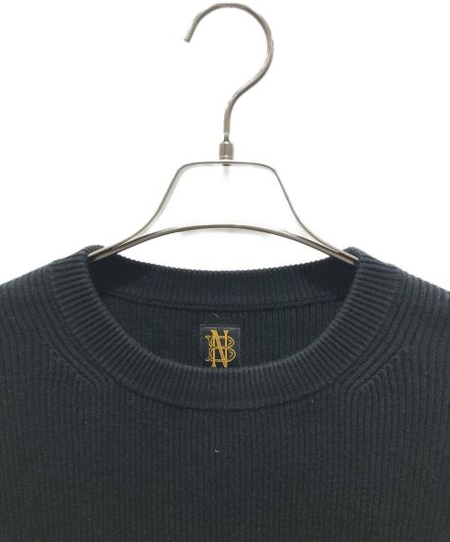 BATONER（バトナ―）BATONER (バトナ―) 両畦クルーネックプルオーバー　BN-18SM-010 ブラック サイズ:2の古着・服飾アイテム