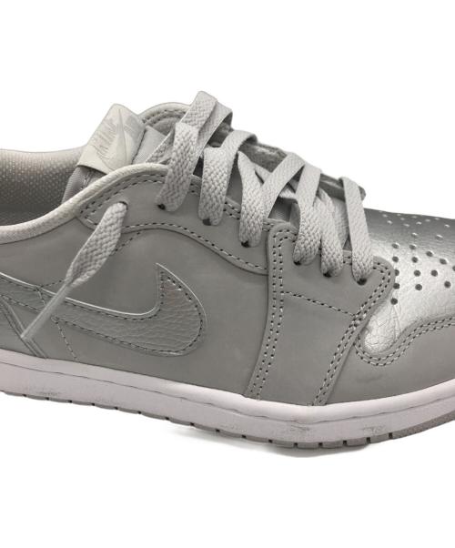 NIKE（ナイキ）NIKE (ナイキ) エアジョーダン1　CZ0790-002 グレー×シルバー サイズ:26の古着・服飾アイテム