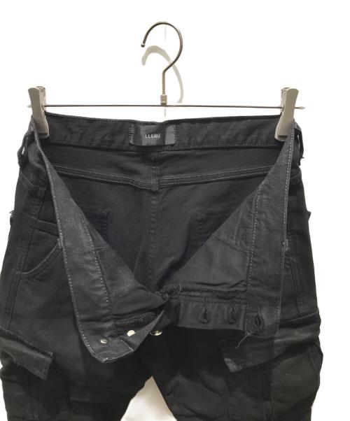 LLERU（ルーラ）LLERU (ルーラ) Wax Cargo Denim ブラック サイズ:W32の古着・服飾アイテム