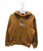 stussyステューシー）の古着「プルオーバーパーカー」｜オレンジ