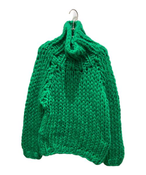 mici（ミチ）mici (ミチ) チャンキーハイネックニット グリーン サイズ:Fの古着・服飾アイテム