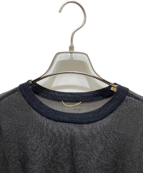L'appartement（アパルトモン）L'appartement (アパルトモン) Sheer T-shirt ブラック サイズ:記載無しの為実寸参照の古着・服飾アイテム