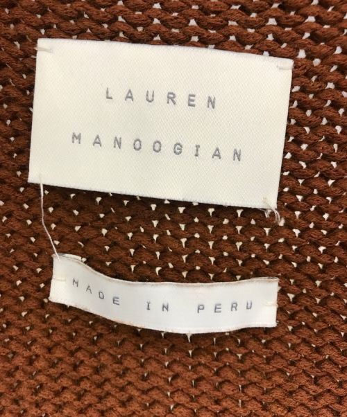 Lauren Manoogian（ローレン マヌージアン）Lauren Manoogian (ローレン マヌージアン) ロングニットガウン ブラウン サイズ:Sの古着・服飾アイテム