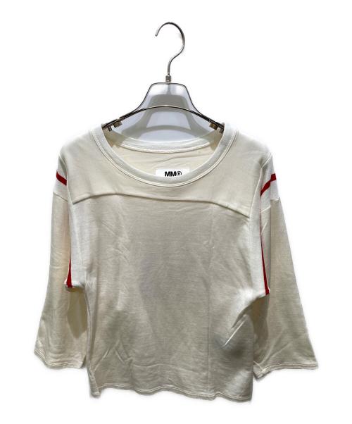 MM6 Maison Margiela（エムエムシックスメゾンマルジェラ）MM6 Maison Margiela (エムエムシックス メゾンマルジェラ) ナンバリングカットソー　S32GC0433 ホワイト サイズ:Sの古着・服飾アイテム