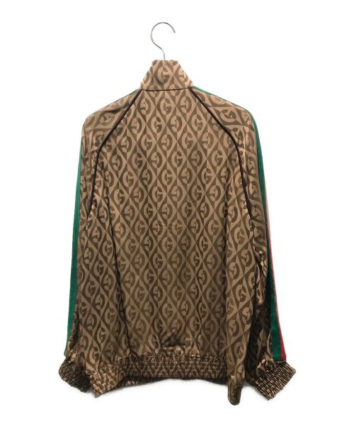 GUCCI（グッチ）GUCCI (グッチ) Oversize G Rhombus Zip Jacket　596002 ブラウン サイズ:XSの古着・服飾アイテム
