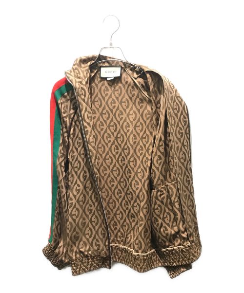 GUCCI（グッチ）GUCCI (グッチ) Oversize G Rhombus Zip Jacket　596002 ブラウン サイズ:XSの古着・服飾アイテム
