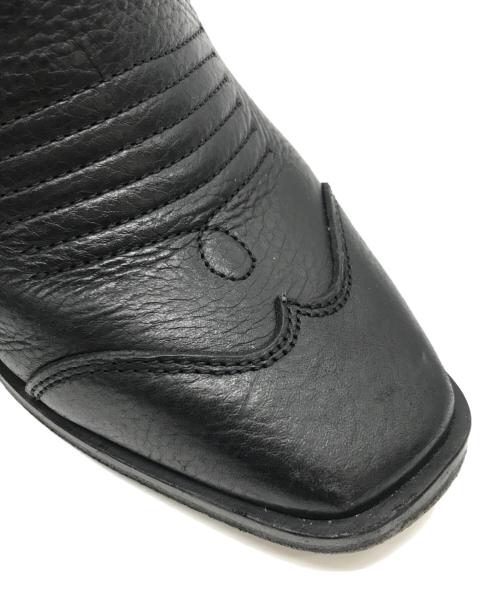 OFFWHITE（オフホワイト）OFFWHITE (オフホワイト) アンクルウェスタンブーツ ブラック サイズ:36の古着・服飾アイテム