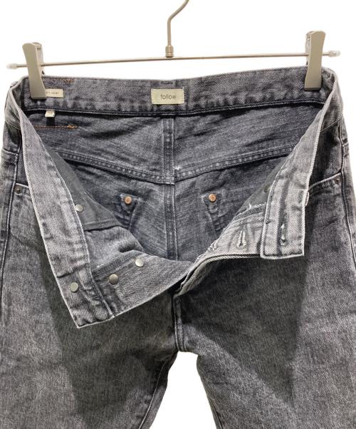follow（フォロー）follow (フォロー) Slim straight jeans　FOL MP001 グレー サイズ:29の古着・服飾アイテム