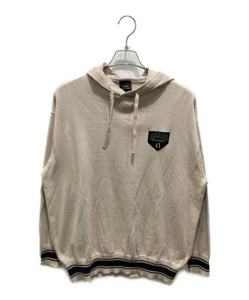 ARMANI EXCHANGE（アルマーニ エクスチェンジ）ARMANI EXCHANGE (アルマーニ エクスチェンジ) PULLOVER　6RZM2A ベージュ サイズ:Sの古着・服飾アイテム