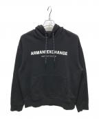 ARMANI EXCHANGEアルマーニ エクスチェンジ）の古着「ルオーバーパーカー 36RZMHF」｜ブラック