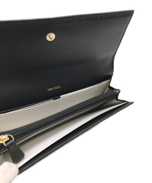 JIMMY CHOO（ジミーチュウ）JIMMY CHOO (ジミーチュウ) 長財布　JC CONTINENTAL ブラックの古着・服飾アイテム