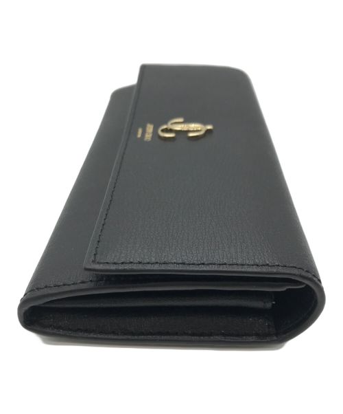 JIMMY CHOO（ジミーチュウ）JIMMY CHOO (ジミーチュウ) 長財布　JC CONTINENTAL ブラックの古着・服飾アイテム