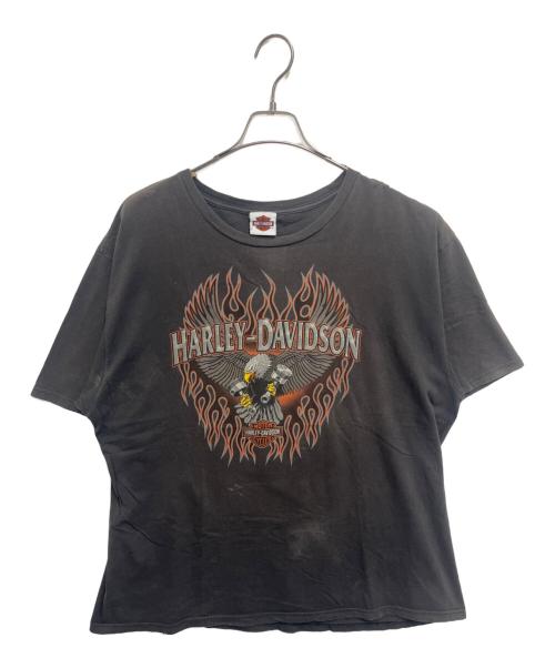 HARLEY-DAVIDSON（ハーレーダビッドソン）HARLEY-DAVIDSON (ハーレーダビッドソン) 半袖Tプリントシャツ ブラウン サイズ:2XLの古着・服飾アイテム