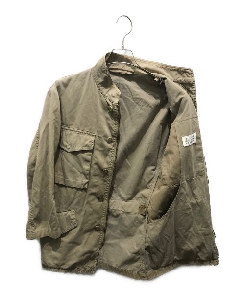 Maison Margiela（メゾンマルジェラ）Maison Margiela (メゾンマルジェラ) ミリタリージャケット　430K06590339　 02SS ここのえタグ ベージュ サイズ:44の古着・服飾アイテム