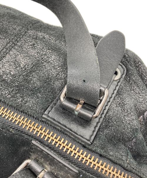 DIESEL（ディーゼル）DIESEL (ディーゼル) クラックレザー2WAYバッグ ブラックの古着・服飾アイテム