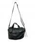 DIESEL (ディーゼル) クラックレザー2WAYバッグ ブラック：4000円
