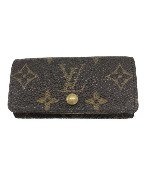 LOUIS VUITTON（ルイ ヴィトン）LOUIS VUITTON (ルイ ヴィトン) キーケース　M62631 モノグラム　FL0036 ミュルティクレ4 ブラウンの古着・服飾アイテム