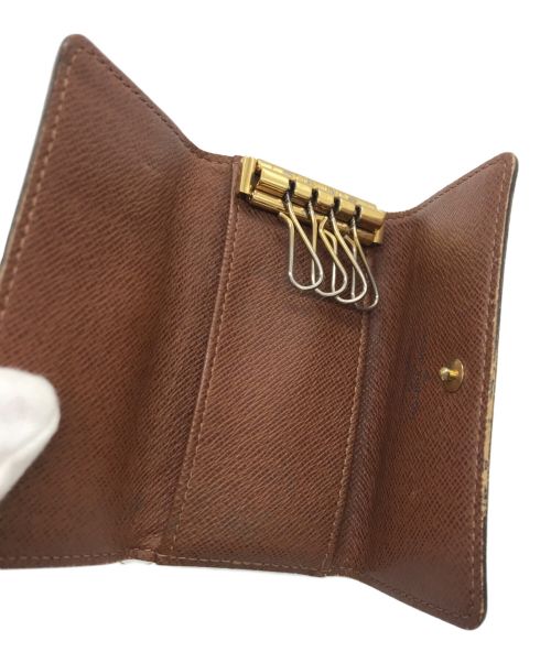 LOUIS VUITTON（ルイ ヴィトン）LOUIS VUITTON (ルイ ヴィトン) キーケース　M62631 モノグラム　FL0036 ミュルティクレ4 ブラウンの古着・服飾アイテム