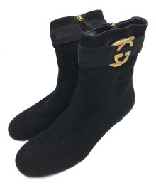 GUCCI（グッチ）の古着「サイドジップブーツ　225350」｜ブラック