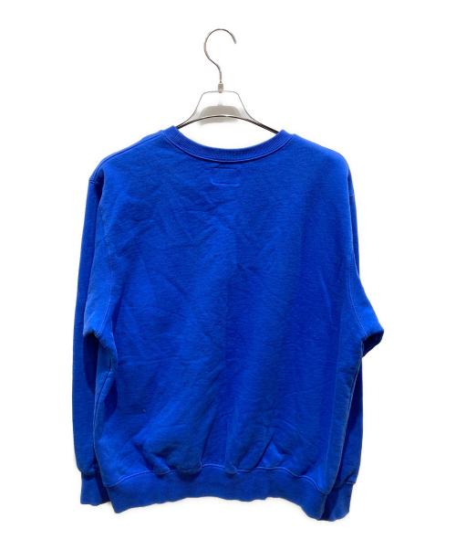 thisisneverthat（ディスイズネバーザット）thisisneverthat (ディスイズネバーザット) 刺繍スウェット ブルー サイズ:Lの古着・服飾アイテム