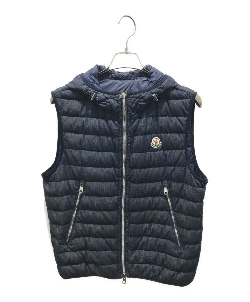 MONCLER（モンクレール）MONCLER (モンクレール) DOVER GILET BEST　b10914338705 57703 ネイビー サイズ:3の古着・服飾アイテム
