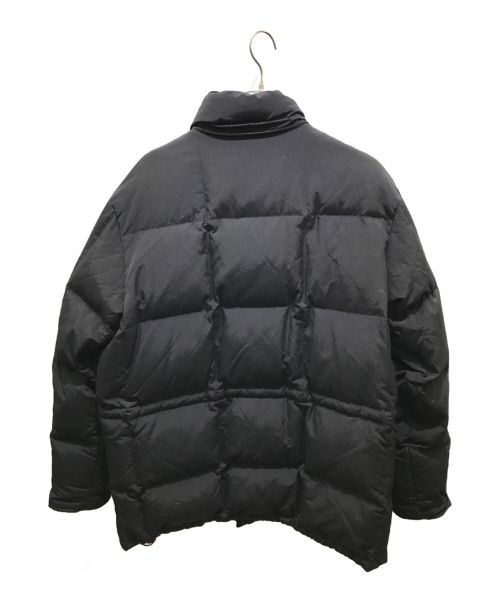 Eddie Bauer（エディーバウアー）Eddie Bauer (エディーバウアー) ワッペンダウンジャケット　復刻 ブラック サイズ:Lの古着・服飾アイテム