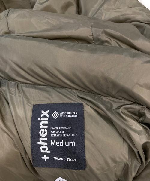 FREAK'S STORE（フリークスストア）FREAK'S STORE (フリークスストア) PHENIX (フェニックス) 別注 GORE-TEX WINDSTOPPER DOWN PARKA　アテックス ウインドストッパーダウンパーカー カーキ サイズ:Mの古着・服飾アイテム