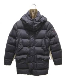 PEUTEREY（ピューテリー）の古着「DOLI FURダウンコート　47283016」｜ネイビー