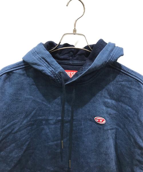 DIESEL（ディーゼル）DIESEL (ディーゼル) D-Um-Ribプルオーバーパーカー　a03939 ネイビー サイズ:XSの古着・服飾アイテム