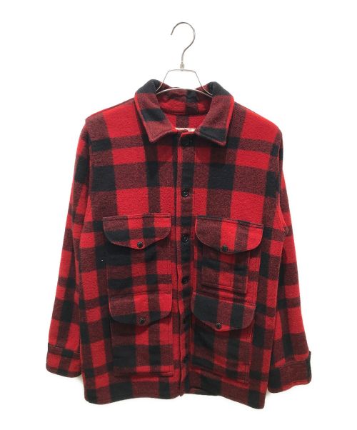 FILSON GARMENT（フィルソン ガーメント）FILSON GARMENT (フィルソン ガーメント) シングルマッキーノ クルーザー　110 レッド×ブラック サイズ:38の古着・服飾アイテム