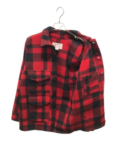 FILSON GARMENT（フィルソン ガーメント）FILSON GARMENT (フィルソン ガーメント) シングルマッキーノ クルーザー　110 レッド×ブラック サイズ:38の古着・服飾アイテム