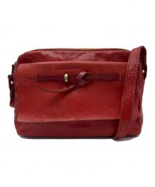 genten（ゲンテン）の古着「レザーショルダーバッグ」｜レッド